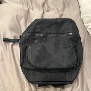 lululemon athletica Black Nylon Mini Backpack/Purse
